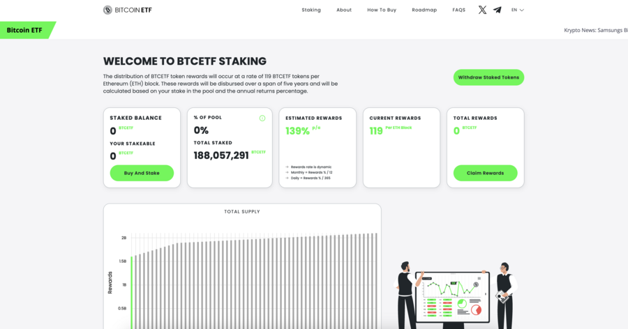 Bitcoin ETF Token - Staking