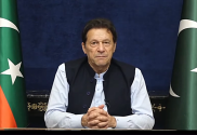 Former Pakistan Prime Minister Imran Khan. His team have used AI to send a video message from him while he is in jail