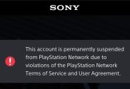 an image showing information on being banned from PSN