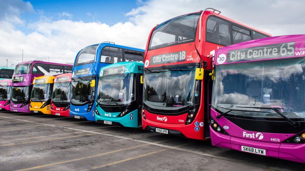 First Bus buses in Glasgow