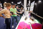 The nanoleaf stand at CES 2023